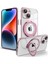 Apple iPhone 13 Telefon Kılıfı Koruyucu Kılıf 6.1 Inç Pc+Tpu Telefon Kapağı Dönen Kickstand Sırt Kabuğu Magsafe-Pink ile Uyumlu (Yurt Dışından) 1