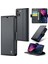 Apple iPhone 13 Için 6.1 Inç Litchi Doku Telefon Kılıfı Rfıd Blowıng Cül Stand Pu Deri Kapak Black (Yurt Dışından) 1