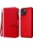 Apple iPhone 13 Telefon Kasası Için Çıkarılabilir 2'si 1 Arada Tasarım Pu Deri Tpu Telefon Kaplama Kasa Cüzdan Standı Kabuğu 6.1 Inç-Kırmızı (Yurt Dışından) 1