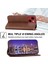 Apple iPhone 13 Telefon Kılıfı Için Buzağı Dokusu Pu Deri Kılıf 6.1 Inç Manyetik Cüzdan Baskılı Rhombus Desen Telefon Stand Kapağı Strap-Brown (Yurt Dışından) 4