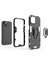 Apple iPhone 14 Telefon Kasası 6.1 Inç Anti-Fall Telefon Kasası Yüzüğü Kickstand Sturdy Şok Geçirmez Esnek Tpu+Sert Pc Arka Kapak-Mavi (Yurt Dışından) 3