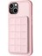 Apple iPhone 13/14 Pu Deri Kaplamalı Tpu Kapak Kart Yuvaları Kickstand Telefon Vaka-Pembe (Yurt Dışından) 1