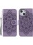 Apple iPhone 13 Telefon Kasası Için Mandala Çiçek Pu Deri Telefon Stand Kapağı Cüzdan Kılıfı Strap 6.1 Inç-Mor (Yurt Dışından) 2