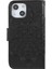 Apple iPhone 13 Telefon Kasası Için Mandala Çiçek Pu Deri Dergisi Stand Kapak Cüzdan Kılıfı Strap 6.1 Inç-Black (Yurt Dışından) 3