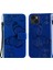 Apple iPhone 13 Telefon Kasası Için Tam Koruyucu Kelebek Deseni, Kayışla Deri Cep Telefonu Kabuğunu Baskılayan 6.1 Inç-Mavi (Yurt Dışından) 1