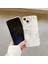Apple iPhone 13 Telefon Kasası Epoksi Sert Akrilik+Tpu Telefon Kabuğu Elektrokapı Mermer Desen Gümüş Folyo Telefon Kasa-Beyaz (Yurt Dışından) 2