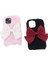 Apple iPhone 13 Telefon Kasası Yumuşak Sahte Kürklü Kabarık Sıcak Arka Kapak Tpu Tampon Koruyucu Bowknot Kasası. (Yurt Dışından) 2