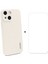 Apple iPhone 13 Için Telefon Kasası Için Düz Kenar Sıvı Silikon Telefon Kapağı KASASI+0.26MM 9h 2.5d Temperli Cam Ultra Net Koruyucu 6.1 Inç-Beige (Yurt Dışından) 1