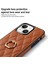 Apple iPhone 13 Telefon Kılıfı 6.1 Inç Pu Deri+Tpu Telefon Kılıfı Dikiş Rhombus Ring Tutucu Kickstand Telefon Kapak-Kahverengi (Yurt Dışından) 3