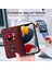 Apple iPhone 13 Telefon Kasası 6.1 Inç Pu Deri Kart Sahibi Telefon Kasası Rfıd Engelleme Standı Manyetik Otomatik Emici Anti-Damla Kapak-Kırmızı (Yurt Dışından) 4