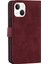 Apple iPhone 13 Telefon Kılıfı Için Düşüş Maşif Çıkarılabilir Pu Deri Cüzdan Stand Telefon Kılıfı Bilek Kayışı ile 6.1 Inç-Dark Kırmızı (Yurt Dışından) 3