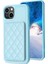 Apple iPhone 13/14 Kart Yuvaları Için Kickstand Telefon Kasası Pu Deri Kaplamalı Tpu Arka Koruyucu Kapak-Mavi (Yurt Dışından) 2