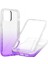 Apple iPhone 13 Telefon Kılıfı Şok Için Absorbed Tpu+Pc La1 Serisi Şeffaf Gradient Hibrit Kılıf Dahili Pet Screen Koruyucu 6.1 Inç-Morlu (Yurt Dışından) 1
