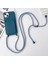 Apple iPhone 13 Telefon Kılıfı Için 6.1 Inç Telefon Kılıf Anti-Drop Sıvı Silikon Koruyucu Kapak Kart Yuvası Strap-Dark Mavi (Yurt Dışından) 3