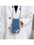 Apple iPhone 13 Telefon Kılıfı Için 6.1 Inç Telefon Kılıf Anti-Drop Sıvı Silikon Koruyucu Kapak Kart Yuvası Strap-Dark Mavi (Yurt Dışından) 4