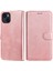 Tam Koruyucu Folio Flip Deri Cüzdan Telefonu Stant Kapağı Kapak Apple iPhone 13 6.1 Inç-Rose Altın (Yurt Dışından) 1