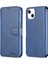 Apple iPhone 13 Telefon Kasası Manyetik Toka Anti-Güz Cüzdan Tasarımı Koruyucu Deri Telefon Kapağı Standı 6.1 Inç-Mavi (Yurt Dışından) 1