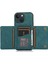 Apple iPhone 13 Telefon Kılıfı Için 6.1 Inç Üçlü Kart Tutucu Cüzdan Telefon Kickstand Cover Pu Deri+Tpu Şok Geçirmez Kasa Mavisi (Yurt Dışından) 4