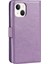 Apple iPhone 13 Telefon Kılıfı Için Düşüş Maşif Çıkarılabilir Pu Deri Cüzdan Stand Telefon Kılıfı Bilek Kayışı ile 6.1 Inç-Morlu (Yurt Dışından) 3