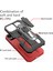 Apple iPhone 13 Telefon Kasası Için Tam Koruyucu Arka Klip Kickstand Tasarımı, Metal Sayfası 6.1 Inç-Kırmızı ile Hibrit Telefon Kasası (Yurt Dışından) 4