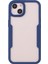 Apple iPhone 13 Telefon Kılıfı Pet Ekran Koruyucu+Akrilik Arka Panel+Tpu Çerçeve Telefon Hibrit Kapak Kılıfı 6.1 Inç-Dark Mavi (Yurt Dışından) 2