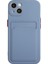 Kart Yuvası Tasarımı Esnek Tpu Telefon Geri Kılıf Apple iPhone 13 6.1 Inç-Mavi Için (Yurt Dışından) 2
