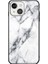 Apple iPhone 13 Telefon Kılıfı Tasarımı Lüks Temperli Cam Arka Kapak Ince Fit Şok Geçirmez Tpu Kenar Koruyucu Kılıf 6.1 Inç-Beyaz (Yurt Dışından) 1