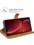 Folio Flip Manyetik Kare Toka Deri Kasa Koruyucusu Cüzdan Standı ile Apple iPhone 13 6.1 Inç-Orange (Yurt Dışından) 2