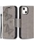 Apple iPhone 13 Telefon Kılıfı Için Baskı Pu Deri Deri Flip Cüzdan Kılıfı Stand ve Bilek Kayışı 6.1 Inç-Gre (Yurt Dışından) 1