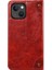 Apple iPhone 13 Telefon Kasası Için Çizik Anti-Damla Flip Telefon Kapağı Pu Deri+Tpu Kasa Kabuğu Cüzdan ve 61 Inç-Kırmızı (Yurt Dışından) 3