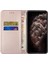 Apple iPhone 14 Telefon Kasası 6.1 Inç Karbon Fiber Doku Pu Deri Kasa Otomatik Manyetik Kapalı Flip Stant Cüzdan Kapağı Kaplama Altın (Yurt Dışından) 2