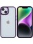 Apple iPhone 14 Telefon Kasası 6.1 Inç Şok Geçirmez Pc+Tpu Kapak Metal Kamera Lens Çerçeve Metal Düğmeleri Cep Telefonu Kılıf Dökümlü Mor (Yurt Dışından) 1