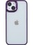 Apple iPhone 14 Telefon Kasası 6.1 Inç Şok Geçirmez Pc+Tpu Kapak Metal Kamera Lens Çerçeve Metal Düğmeleri Cep Telefonu Kılıf Dökümlü Mor (Yurt Dışından) 2