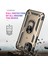 Apple iPhone 13 Telefon Kasası Araba Montaj Rotary Yüzüğü Kickstand Askeri Sınıf Pc Tpu Combo Kasa Şok Geçirmez Kapak 6.1 Inç-Altın (Yurt Dışından) 4