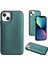 Yb Deri Kaplama Serisi-6 Apple iPhone 13 Pu Deri+Tpu Kabuk Şok Emici Cep Telefonu Kılıf Yeşili (Yurt Dışından) 1