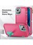 Apple iPhone 13 6.1 Inç Metal Kickstand Pc+Tpu Askeri Anti-Drop Koruma Telefon Kılıfı Kapak Gül Mavi (Yurt Dışından) 3