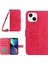 Apple iPhone 13 Telefon Kasası 6.1 Inç HT04 Baskılı Ayçiçeği Cilt Touch Pu Deri+Tpu Kılıf Stand Cüzdan Telefon Kapağı Omuz Kayışı Ros (Yurt Dışından) 1