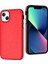 Yb Deri Kaplama Serisi-6 Apple iPhone 13 Pu Deri+Tpu Kabuk Şok Absorlama Cep Telefonu Kasa Kırmızısı (Yurt Dışından) 4