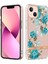 Apple iPhone 13 Telefon Kasası Için Çiçek Deseni Elektrapan Imd Iml Esnek Tpu Koruyucu Telefon Kılıfı Kapak 6.1 Inç Mavi Gül (Yurt Dışından) 1