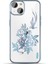 Apple iPhone 13 Telefon Kasası Için Çizik Anti-Cratch Telefon Kasası Şık Rhinestone Dekorasyon Elektroduator Koruyucu Kapak 6.1 Inç-Mavi (Yurt Dışından) 1
