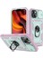 Apple iPhone 13 Telefon Kasası 6.1 Inç Dahili Kickstand Kamera Kapağı Kart Anti-Drop Pc+Tpu Cep Telefon Kılıfı Kart Pıhtısı Yeşil Pembeli (Yurt Dışından) 1