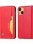 Manyetik Otomatik Emici Cüzdan Standı Pu Deri Çanta Kapağı Apple iPhone 13 6.1 Inç-Kırmızı (Yurt Dışından) 1