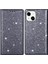 Apple iPhone 13 Telefon Kasası Için Manyetik Otomatik Emici Ultra Ince Flaş Tozu Deri Kasa, Kart Tutucusu ile 6.1 Inç-Gri (Yurt Dışından) 1