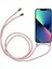 Apple iPhone 13 6.1 Inç-Rose Gold Için Tekstil Kireli ile Şeffaf Akrilik+Tpu Hibrit Telefon Kılıfı Kapak (Yurt Dışından) 3