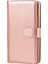 Apple iPhone 13 Telefon Kılıfı Için Düşüş Maşif Çıkarılabilir Pu Deri Cüzdan Stand Telefon Kılıfı Kılıfı Bilek Kayışıyla 6.1 Inç-Rose Altın (Yurt Dışından) 2