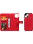 Apple iPhone 13 Telefon Kasası Için Çıkarılabilir 2'si 1 Arada Tasarım Cüzdanı Tasarım Pu Deri+Tpu Telefon Kapak Kılıfı 6.1 Inç-Kırmızı (Yurt Dışından) 4