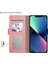 Apple iPhone 13 Telefon Kasası 6.1 Inç Makyaj Aynası Kartı Yuvalı Pu Deri+Tpu Manyetik Kapanma Tam Olarak Koruma Telefonu Kapak-Gül Altın (Yurt Dışından) 4
