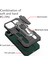 Apple iPhone 13 Telefon Kasası Için Tam Koruyucu Arka Klip Kickstand Tasarım Hibrid Telefon Kasası Metal Sayfası 6.1 Inç-Yeşil (Yurt Dışından) 4
