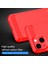 Apple iPhone 13 Telefon Kılıfı Için 1.8mm Esnek Tpu Anti-Çizelge Karbon Fiber Fırçalı Koruyucu Kapak Telefon Geri Kılıf 6.1 Inç-Kırmızı (Yurt Dışından) 2