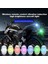 9 Lu LED Motosiklet Bisiklet Scooter Anti-Çarpışma Ledi Kumandalı 7 Renk Motoled 2